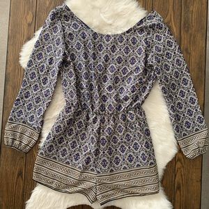 CR patterned romper